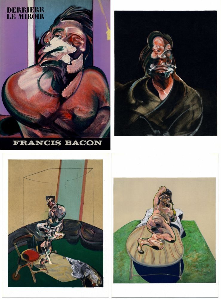 Иллюстрированная Книга Bacon - FRANCIS BACON : Derrière le Miroir n° 162. 5 LITHOGRAPHIES EN COULEURS (1966)