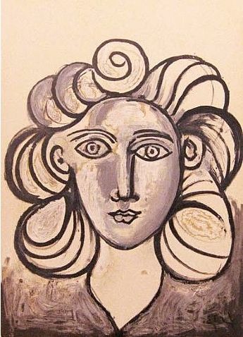 Литография Picasso - Francoise Gilot 2