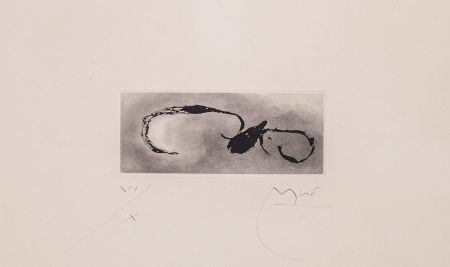 Акватинта Miró - Frontispice pour Héraclite d'Éphèse, Sans le soleil, malgré les autres astres, il ferait nuit