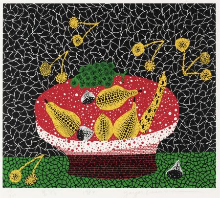 Сериграфия Kusama - Fruits by Yayoi Kusama is a screenprint 