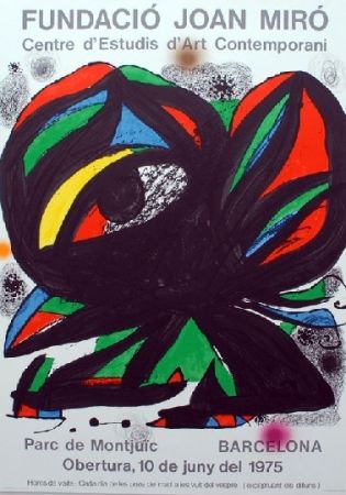 Литография Miró - Fundacio Joan Miro - Barcelona 1975