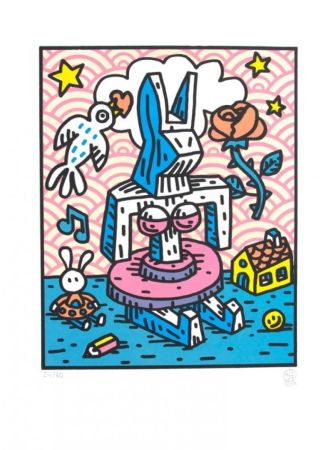 Литография Speedy Graphito - Gaga Lapinture
