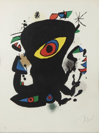 Литография Miró - Galeria Maeght Barcelona ( Ref M 932 )