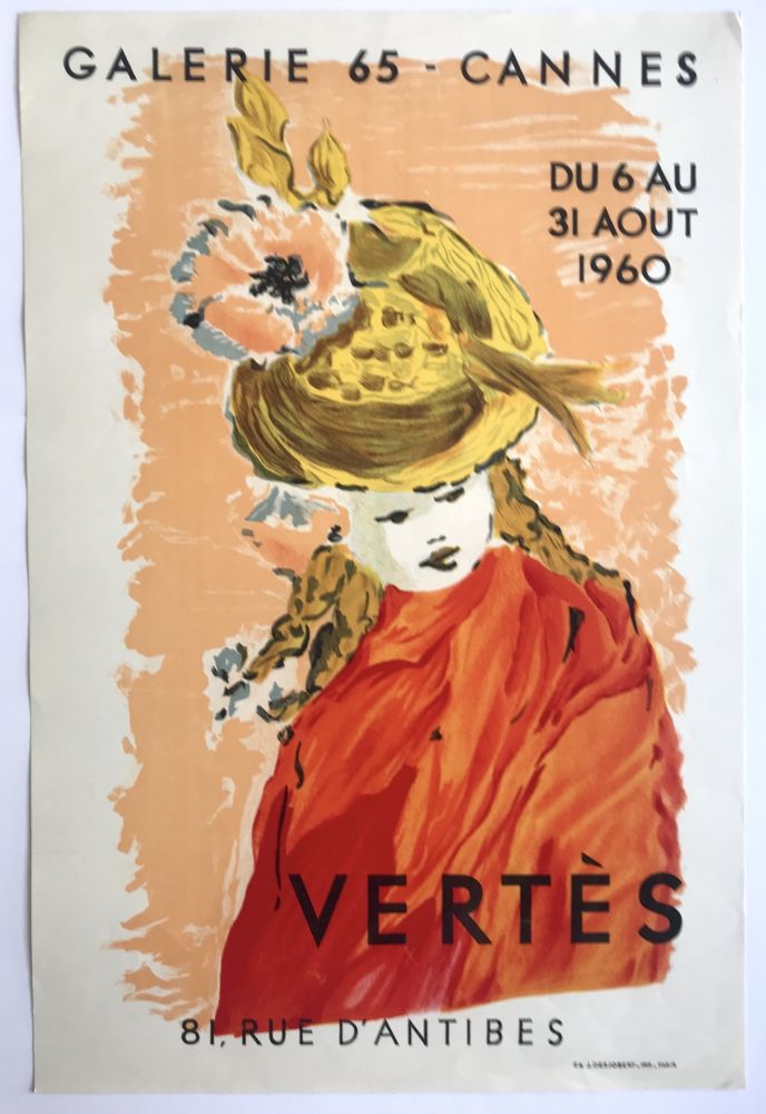 Литография Vertes - Galerie 65 Cannes