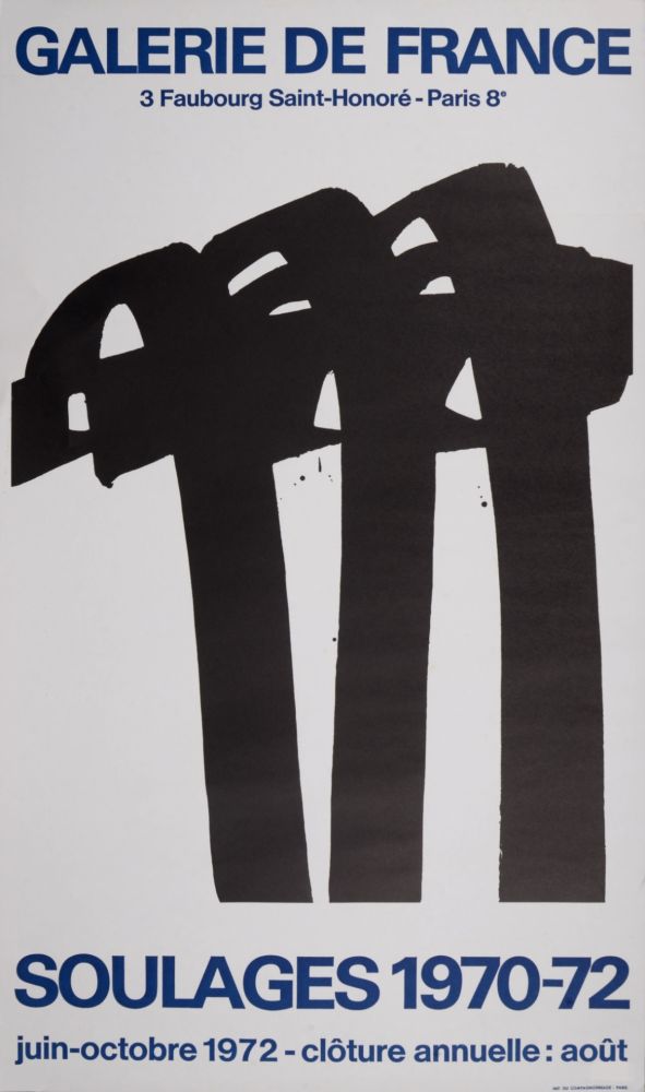 Нет Никаких Технических Soulages - Galerie de France, 1972