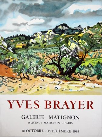 Литография Brayer - Galerie de Matignon