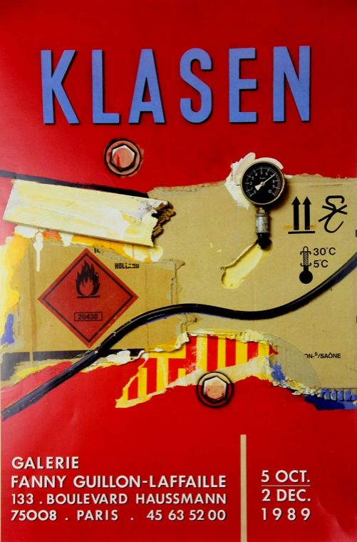 Гашение Klasen - Galerie Fanny Guillon Lafaille 