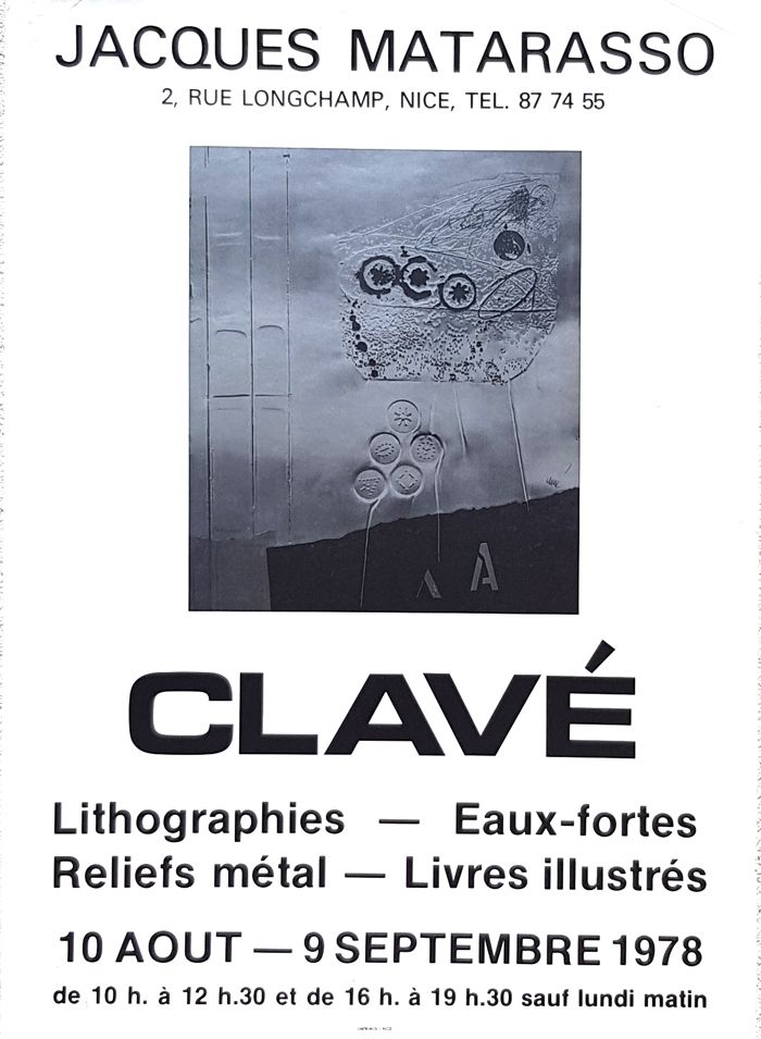 Гашение Clavé - Galerie Jacques Matarosso 