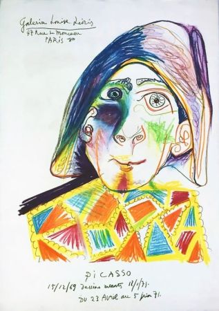Литография Picasso - Galerie Louise Leiris. 