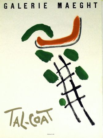 Литография Tal Coat - Galerie Maeght