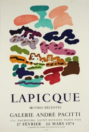 Литография Lapicque - Galerie Pacitti