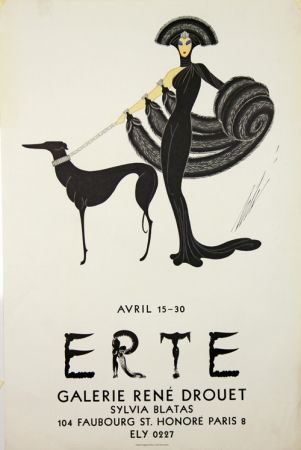 Литография Erte - Galerie Rene Drouet 
