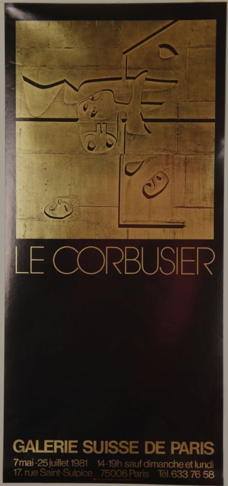 Литография Le Corbusier - Galerie Suisse de Paris Juillet 1981