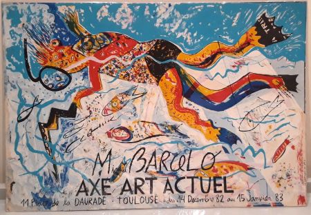 Литография Barcelo - Galeríe Axe Art Actuel - Toulouse 1983