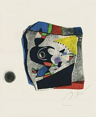 Акватинта Miró - Gaudi IX