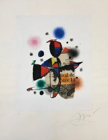 Офорт И Аквитанта Miró - Gaudi XV