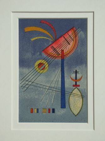 Литография Kandinsky (After) - Geneigter Halbkreis