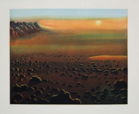 Офорт И Аквитанта Maibaum - Genesis:  Wüste und Sonne