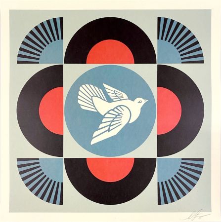 Литография Fairey - Geometric Dove (Black)