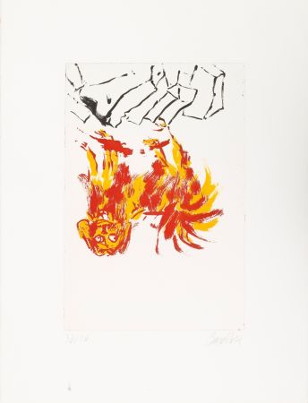 Гравюра Baselitz - Georg Baselitz (1938) - Tama 2 - Etching and aquatint on paper - 2002