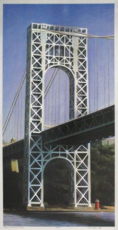 Литография Haas - George Washington Bridge