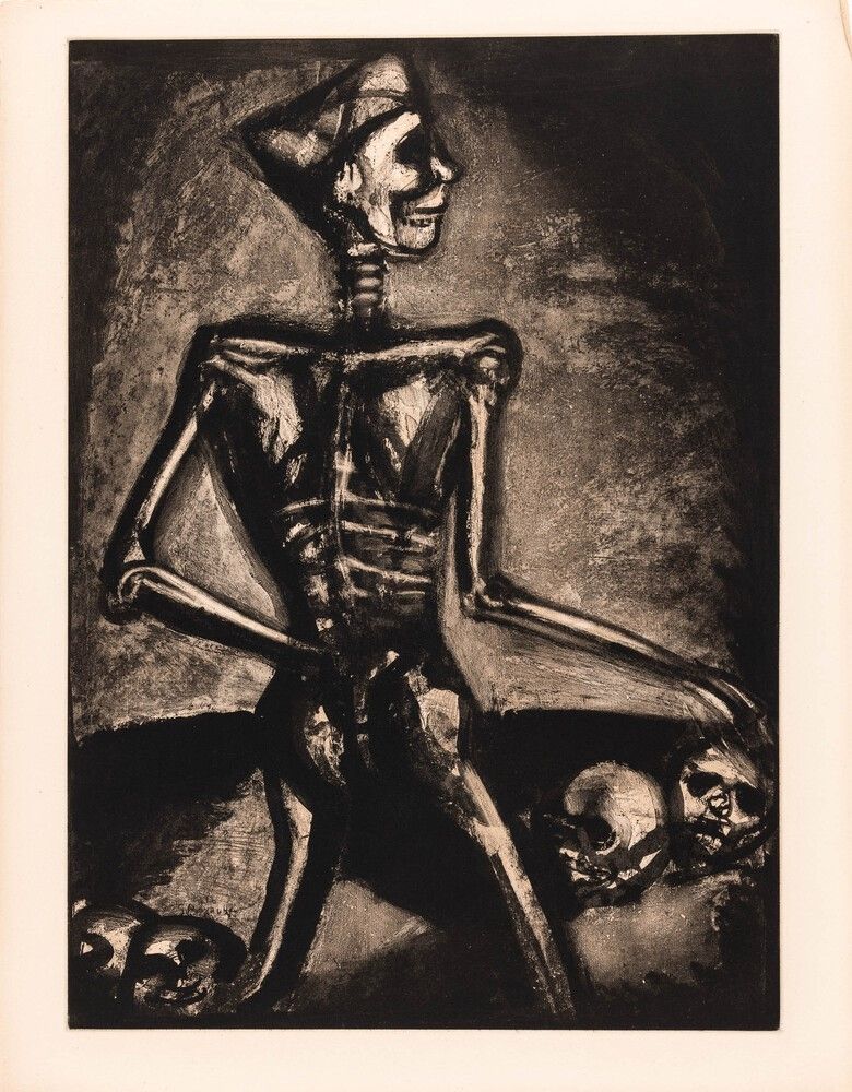 Гравюра Rouault - Georges Rouault (1871–1958) – Homo Homini Lupus – Etching, aquatint on paper – 1926