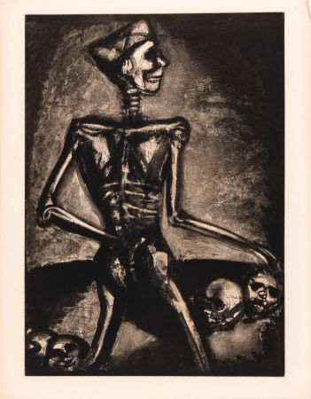 Гравюра Rouault - Georges Rouault (1871–1958) – Homo Homini Lupus – Etching, aquatint on paper – 1926