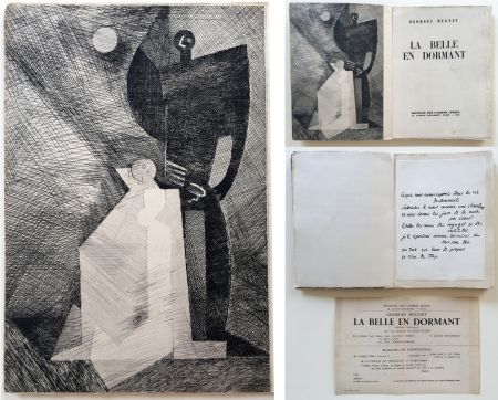 Иллюстрированная Книга Marcoussis - G.Hugnet : LA BELLE EN DORMANT. 1 des 10 avec l'eau-forte de Marcoussis (1933).