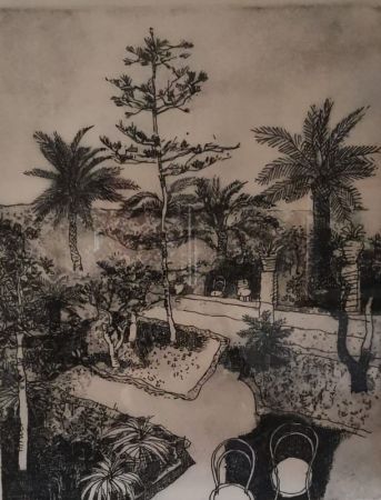 Офорт Gentilini - Giardino