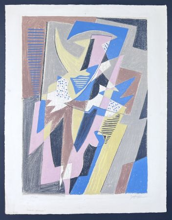 Литография Severini - Gino Severini (1883 - 1966) - Danseuse - Seven-color lithograph - 1957