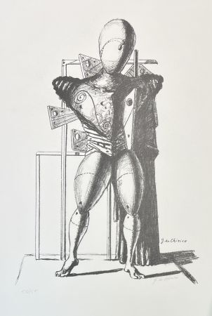 Литография De Chirico - Giorgio De Chirico (1888-1978) - Il Trovatore - Hand signed lithograph on Fabriano paper - 1967