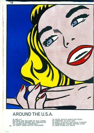 Литография Lichtenstein - Girl,