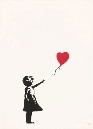 Сериграфия Banksy - Girl With A Balloon (unsigned)