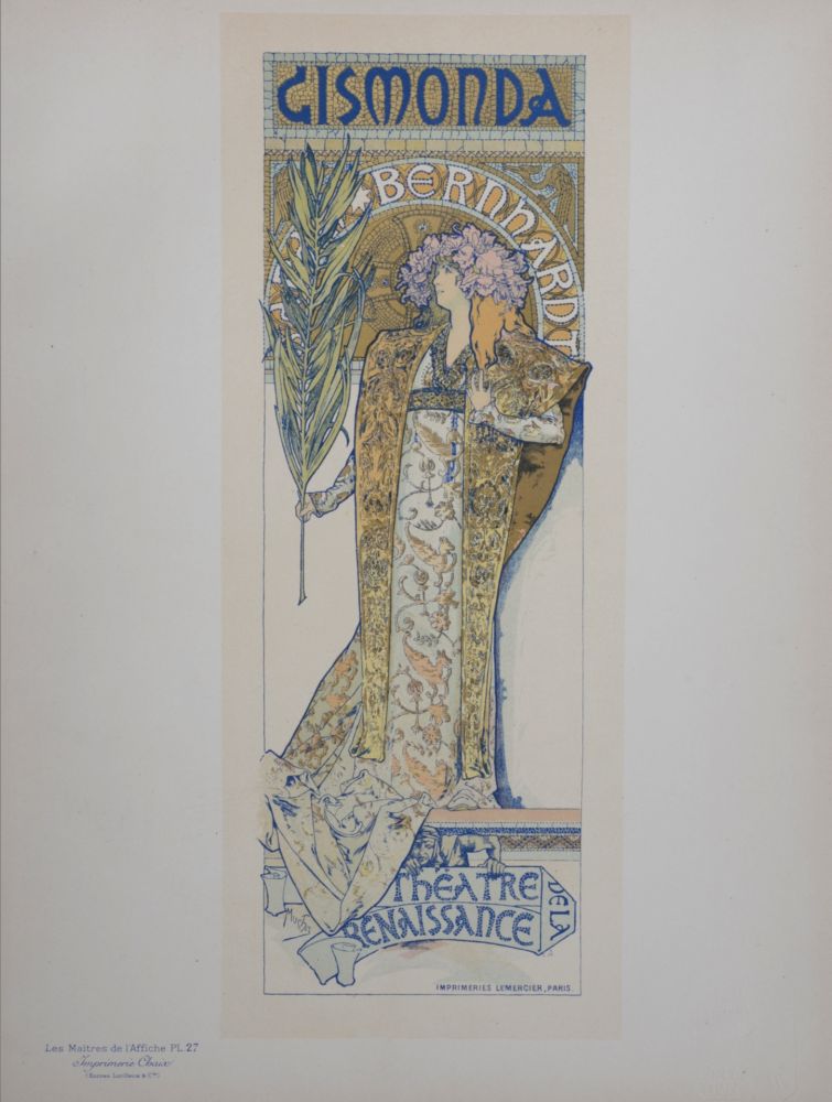 Литография Mucha - Gismonda - Les Maitres de L’Affiche, 1896