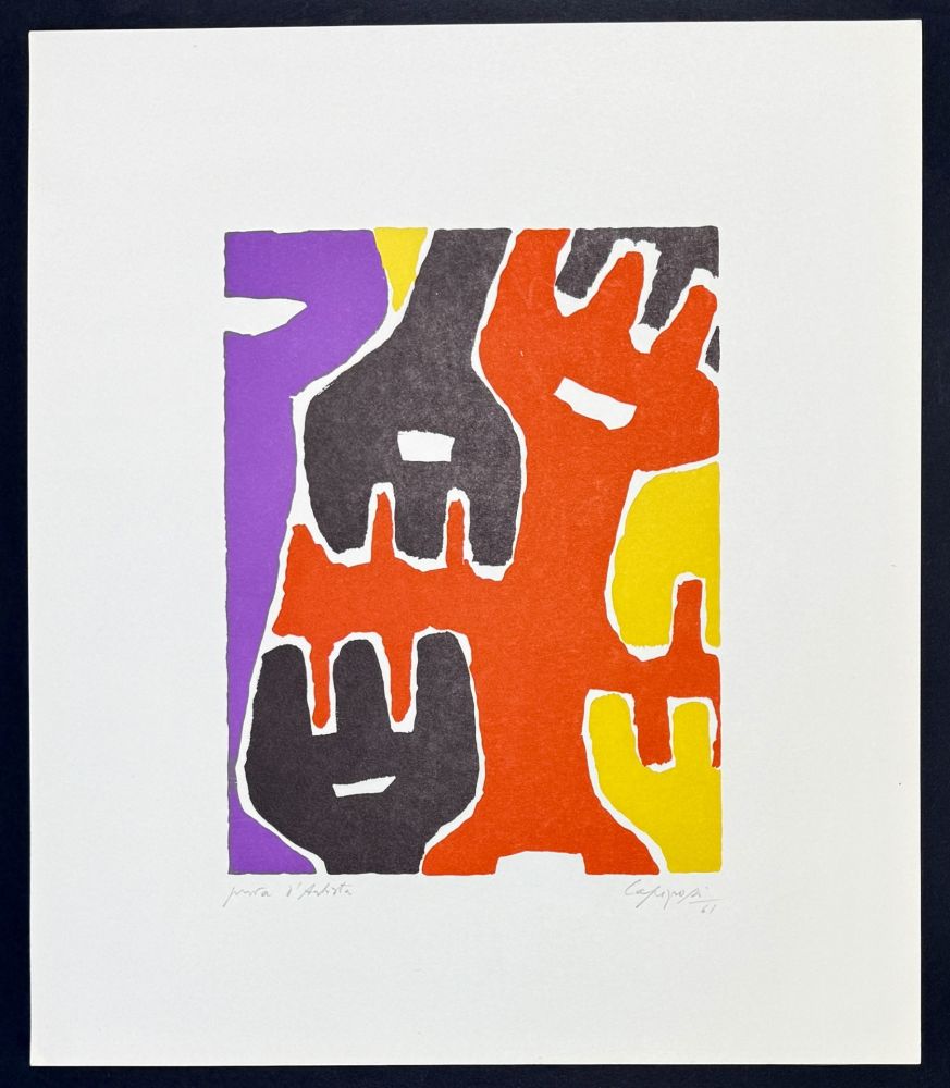 Нет Никаких Технических Capogrossi - Giuseppe Capogrossi (1900–1972) - Zincography on paper - 1961