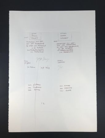 Многоэкземплярное Произведение Beuys - GLETCHER SCHWAMM TOTENBETT