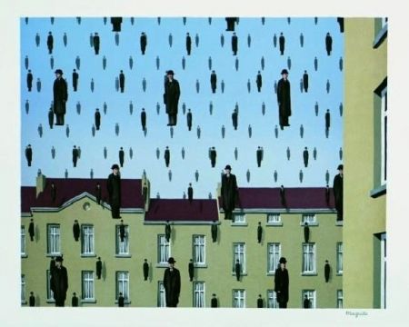 Литография Magritte - Golconde, 1953