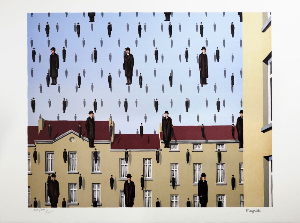 Литография Magritte - Golconde (Golconda)