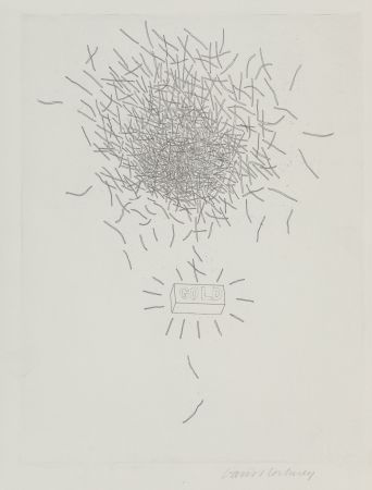 Гравюра Hockney - Gold