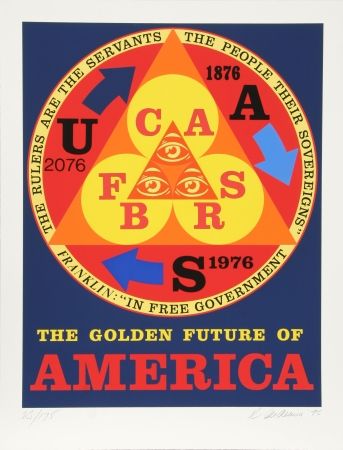Сериграфия Indiana - Golden Future of America