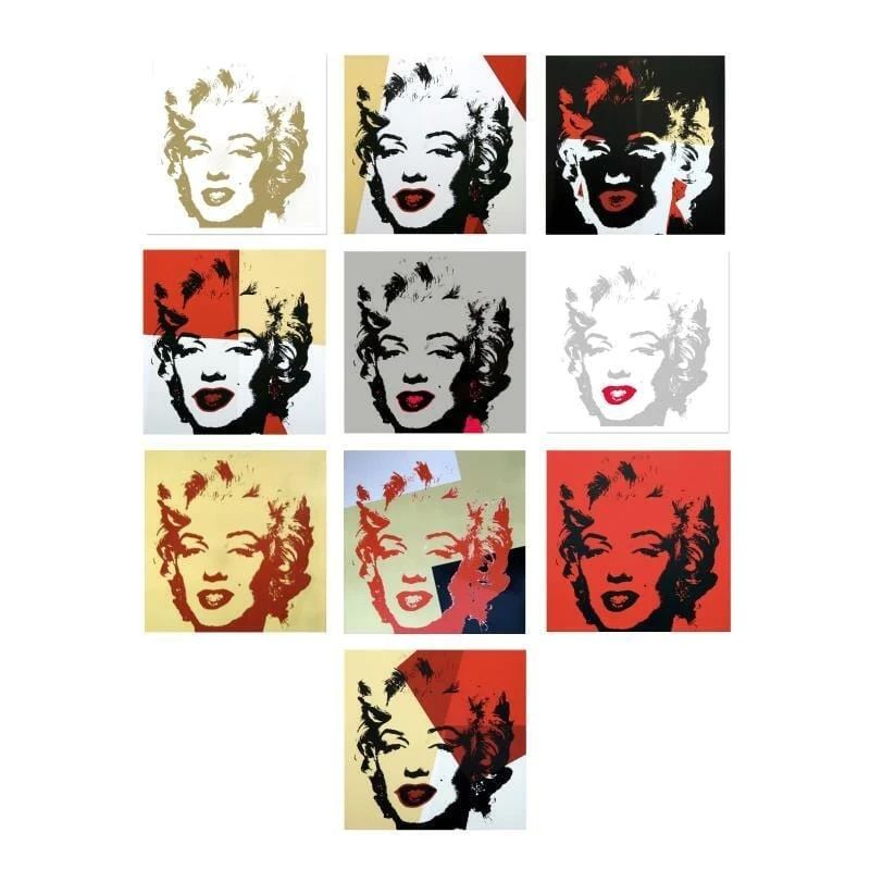 Сериграфия Warhol (After) - Golden Marilyn Portfolio