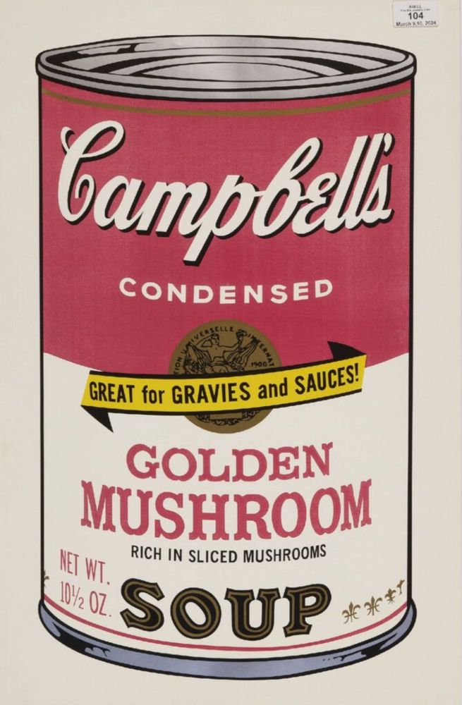 Сериграфия Warhol - Golden Mushroom (from Campbell's Soup II)