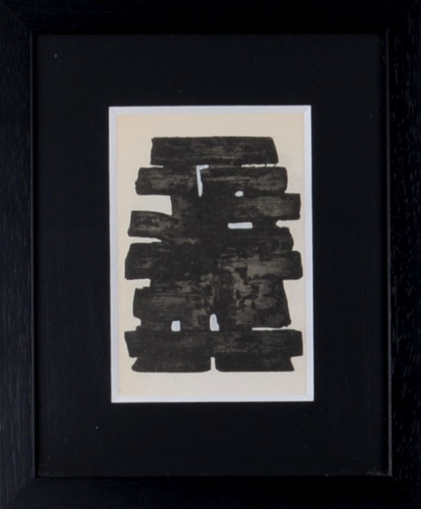 Трафарет Soulages (After) - Gouaches et gravures (A), 1957 - Framed!