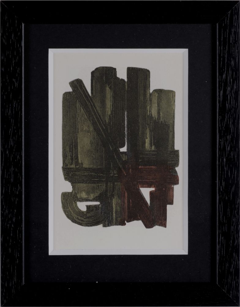 Трафарет Soulages (After) - Gouaches et gravures (I) - Framed!