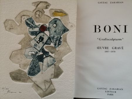 Иллюстрированная Книга Boni - Grafisculptures - Oeuvre gravé - 1957 - 1970