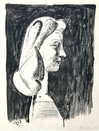 Литография Picasso - Grand Profil  (Francoise Gilot)