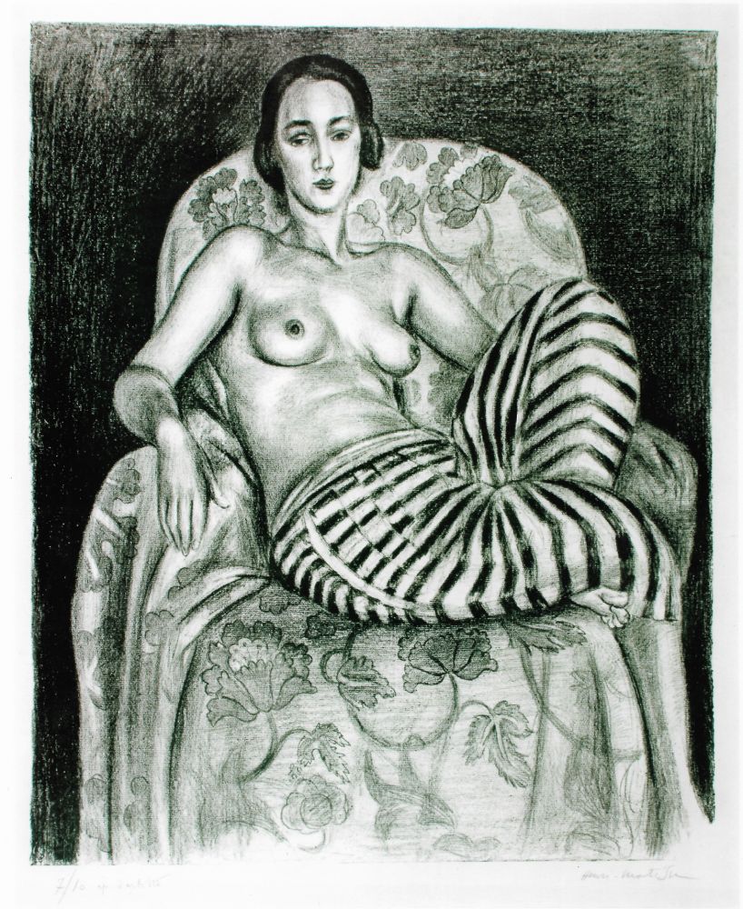 Литография Matisse - Grande odalisque à la culotte bayadère