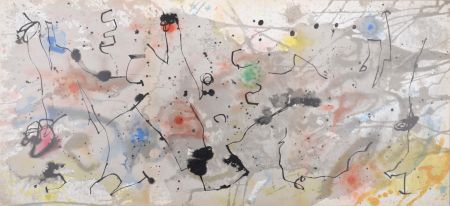 Литография Miró - Graphismes (A), 1961 - Triptych
