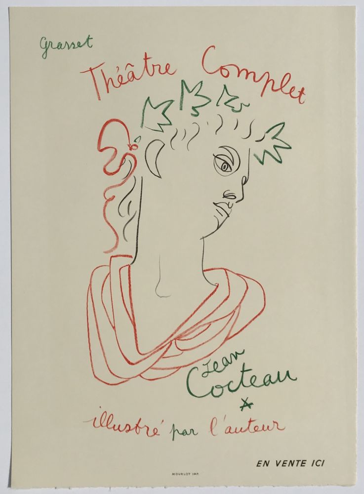 Литография Cocteau - Grasset Theatre Complet