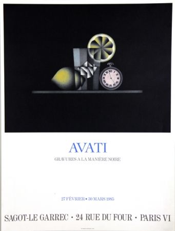 Гашение Avati - Gravure à la Maniére Noire Galerie Sagot Le Garrec